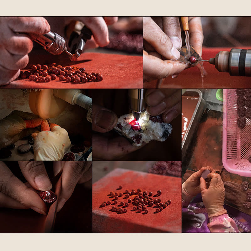 Buddha Stones 925 Sterling Silver Chinese Zodiac Natal Buddha Cinnabar Calm Bracelet - image 30