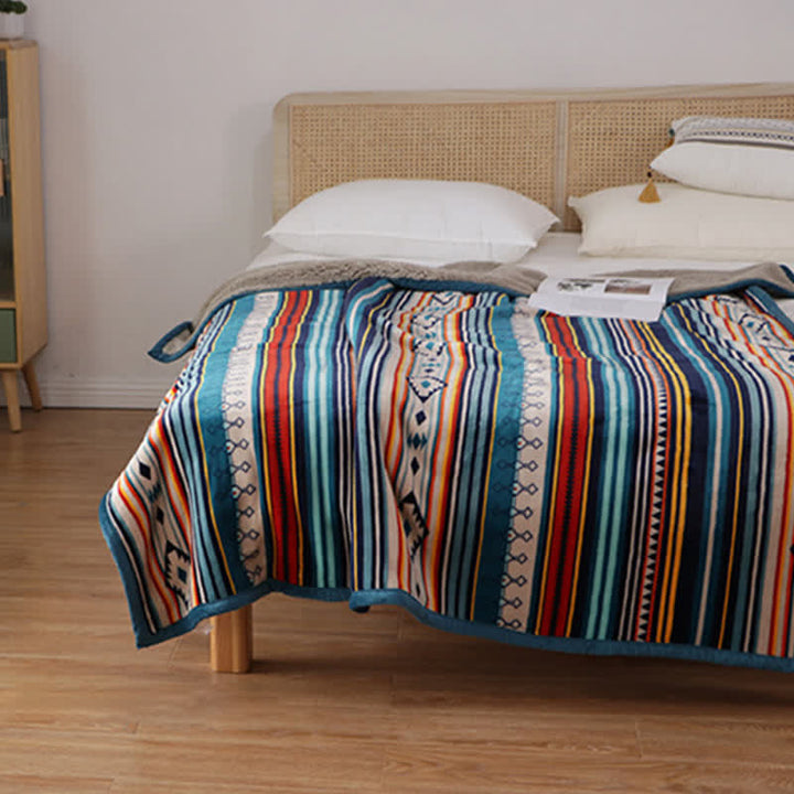 Buddha Stones Geometric Warm Soft Bed Throw Blanket - image 15