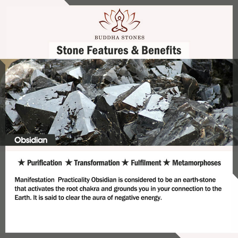 Buddha Stones FengShui PiXiu Obsidian Wealth Bracelet - image 8