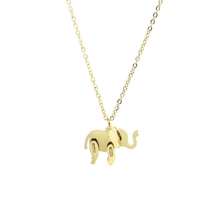 Elephant Titanium Steel Luck Necklace Chain Pendant - image 10