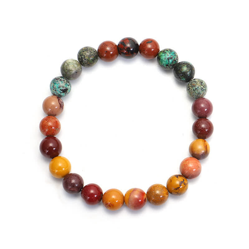 Buddha Stones 108 Mala Beads Mookaite Emotional Growth Bracelet Tassel Necklace Pendant - image 4