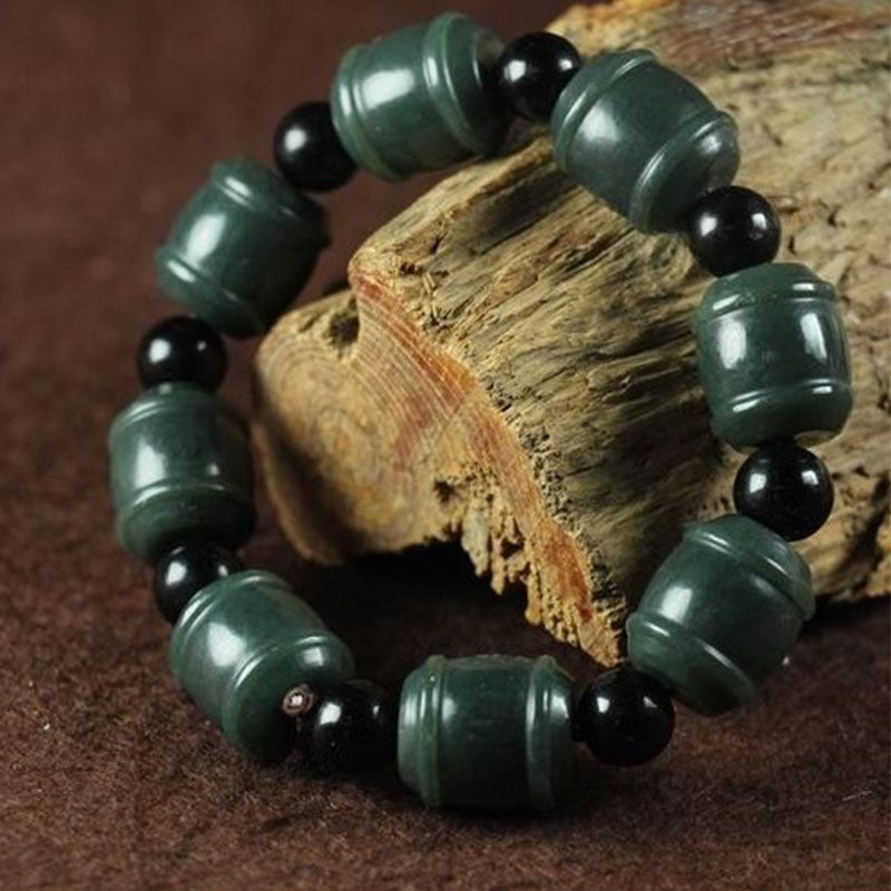 Natural Cyan Jade Cure Bracelet - image 0
