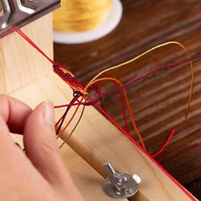 Buddha Stones Five Directions Gods of Wealth Handmade Reincarnation Knot Protection String Braid Bracelet - image 10