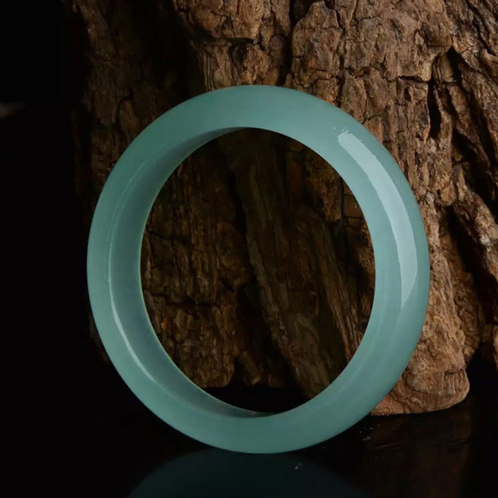 Buddha Stones Natural Jade Luck Healing Prosperity Bangle Bracelet - image 10