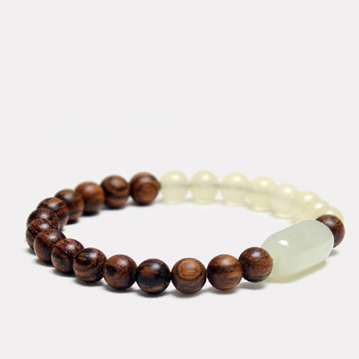 Buddha Stones  Jade Sandalwood Luck Abundance Bracelet - image 7