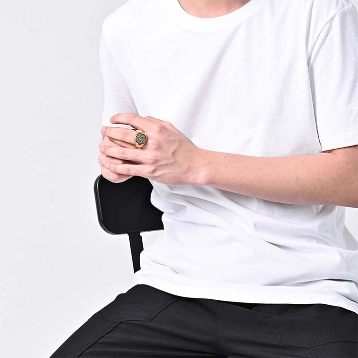 Buddha Stones 12 Constellations of the Zodiac Star of David Protection Ring - image 3