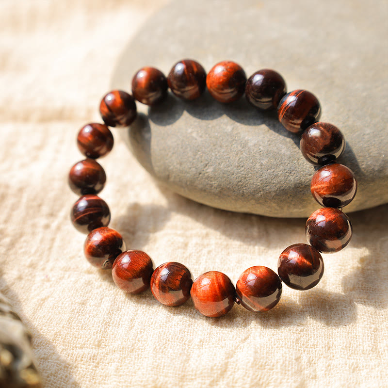 Buddha Stones Natural Tiger Eye Healing Bead Bracelet - 10mm - image 4