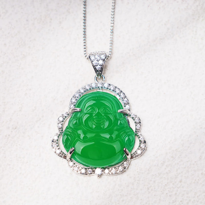 Buddha Stones Good Luck Laughing Buddha Necklace - image 7