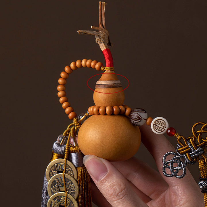 Buddha Stones Feng Shui Coins Gourd Chinese Knot Lucky Coins Five Emperor Money Wealth Tassels Decoration - image 12