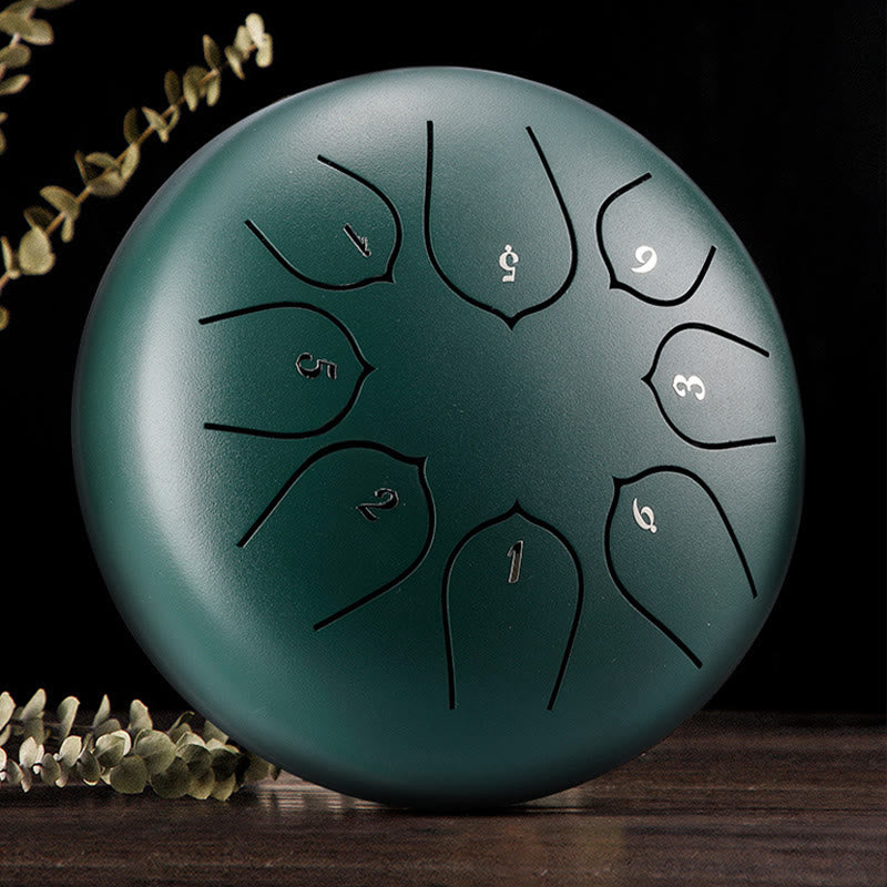 Buddha Stones Steel Tongue Drum Sound Healing Meditation Lotus Pattern Drum Kit 8 Note 6 Inch Percussion Instrument - image 14