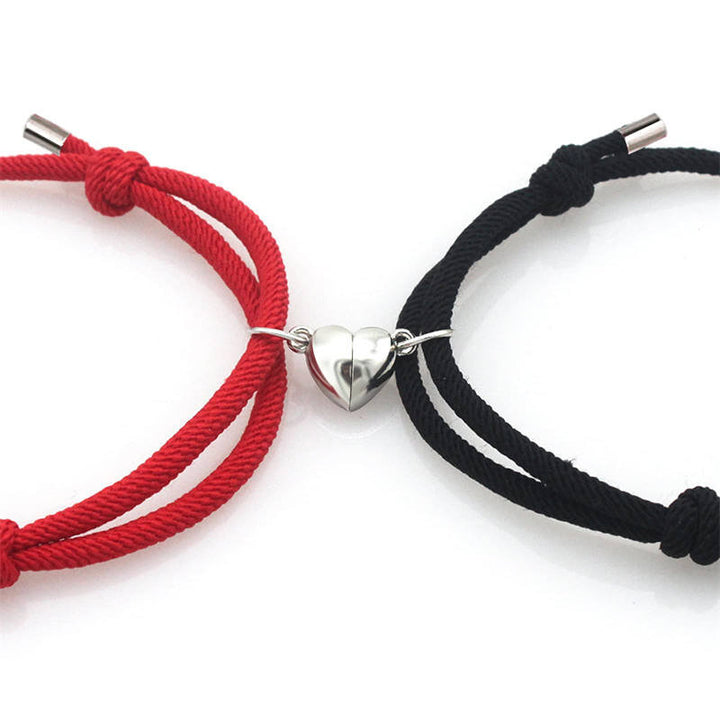 2Pcs Love Magnetic Couple String Strength Bracelet - image 10