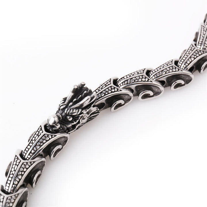 Buddha Stones Dragon Pattern Titanium Steel Protection Necklace Pendant Bracelet - image 8