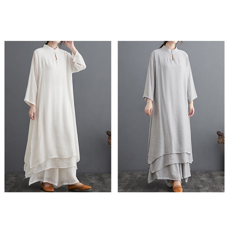 Buddha Stones Simple Pattern Meditation Prayer Spiritual Zen Practice Yoga Clothing Women's Set - image 26