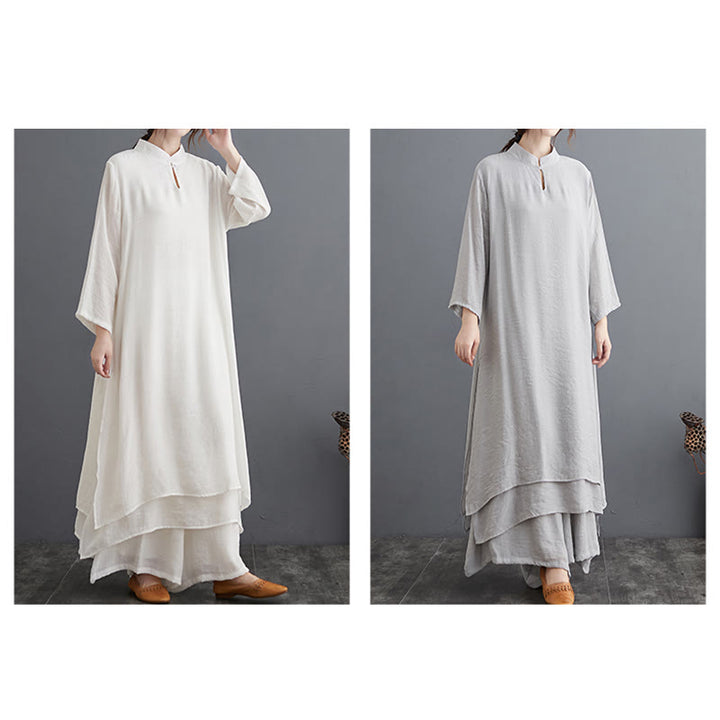 Buddha Stones Simple Pattern Meditation Prayer Spiritual Zen Practice Yoga Clothing Women's Set - image 26