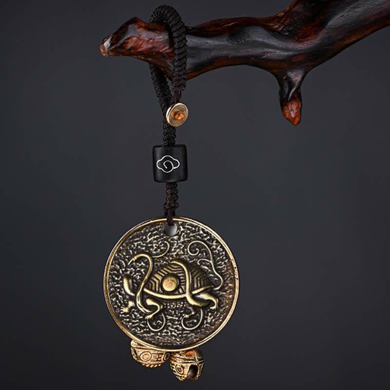 Buddha Stones Four Symbols Azure Dragon White Tiger Vermilion Bird Black Tortoise Key Chain - Black Tortoise - image 8