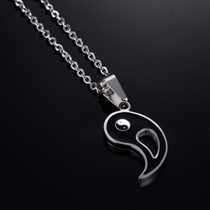 2pcs Yin Yang Pendant Couple Necklace - image 9
