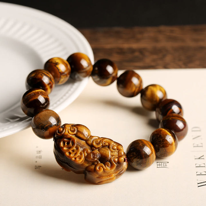 Buddha Stones Natural Tiger Eye Wealth Bracelet - image 0