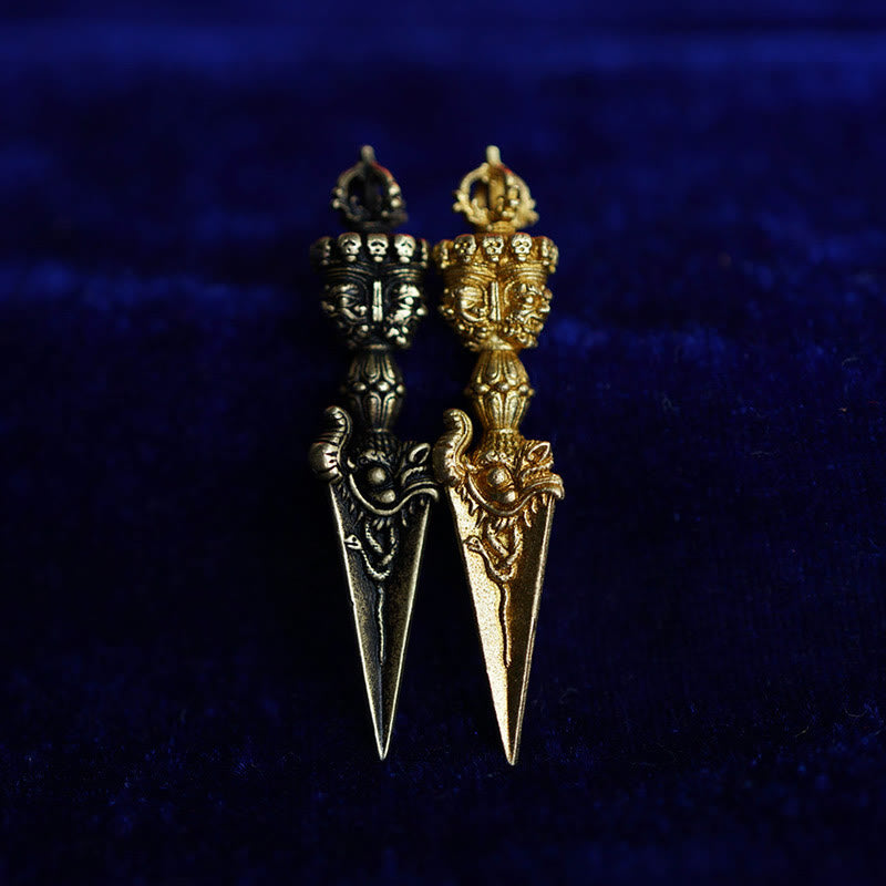 Buddha Stones Tibet Dorje Vajra Engraved Spiritual Power Pendant Hanging Decoration - image 7