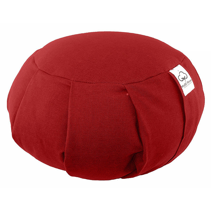 Buddha Stones Cotton Buckwheat Husks Meditation Seat Cushion Home Decoration - 36cm*15cm - Red - image 4