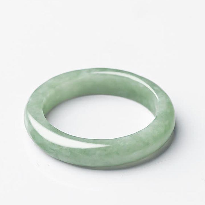Buddha Stones Natural Jade Prosperity Abundance Ring - image 2