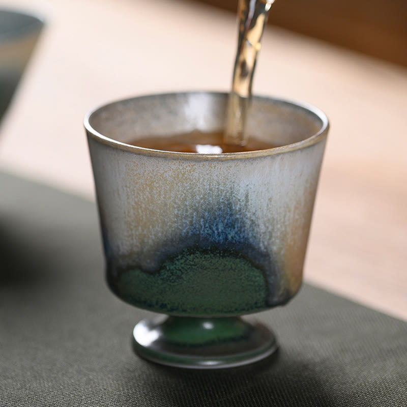 Buddha Stones Vintage Furnace Transmutation Kiln Porcelain Teacup Kung Fu Tea Cup - image 9