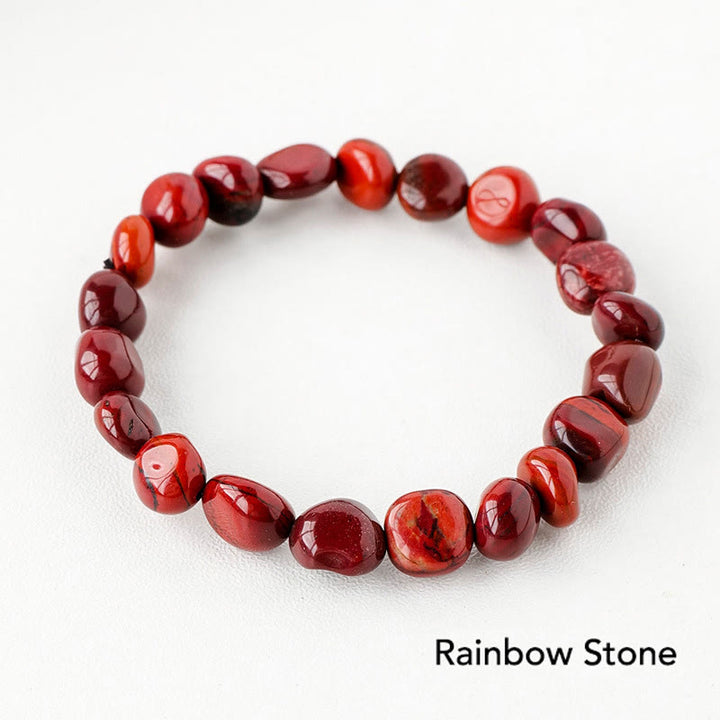Natural Irregular Shape Crystal Stone Spiritual Awareness Bracelet - Rainbow Stone - image 13