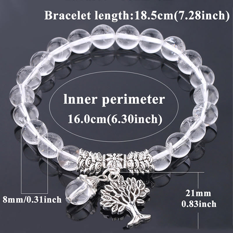 Buddha Stones Natural Gemstone Tree of Life Lucky Charm Stretch Bracelet - image 33