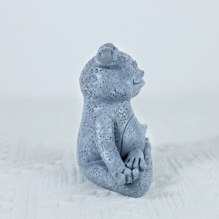 Buddha Stones Meditating Zen Dog Cat Frog Decoration - image 13