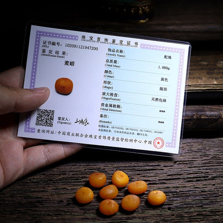 Buddha Stones 108 Mala Beads Tibet Sheep Horn Amber Luck Bracelet - image 18