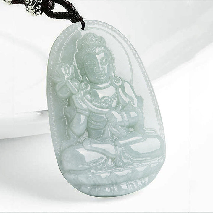Buddha Stones Chinese Zodiac Natal Buddha Jade Wealth Prosperity Necklace Pendant - Horse - image 10