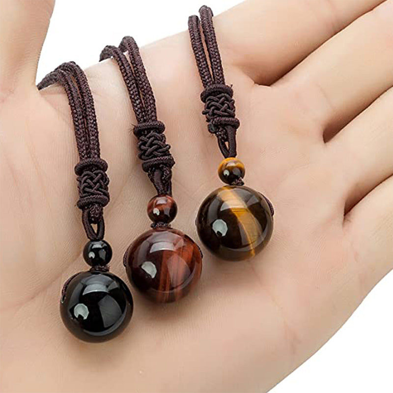 Buddha Stones Tibetan Tiger's Eye Protection Necklace - image 10