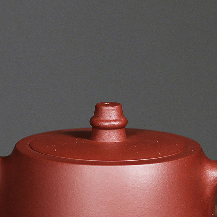 Buddha Stones Handmade Vintage Bamboo Purple Clay Kung Fu Teapot - image 6