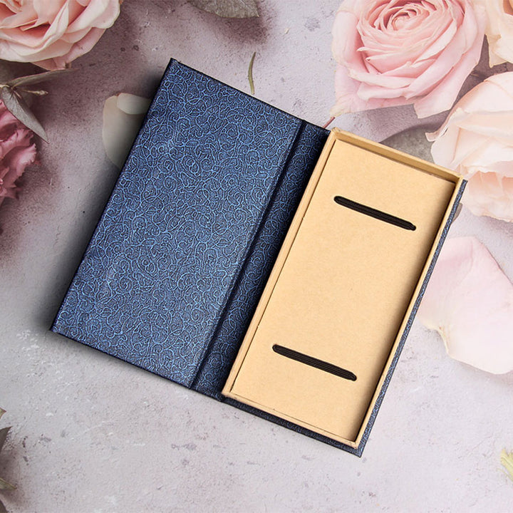 Buddha Stones Butterfly Flower Ebony Wood Bookmarks With Gift Box - image 5