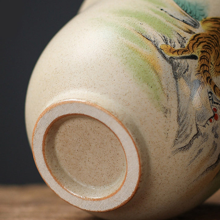 Buddha Stones 12 Chinese Zodiac Ceramic Teacup Kung Fu Tea Cup 130ml - image 9