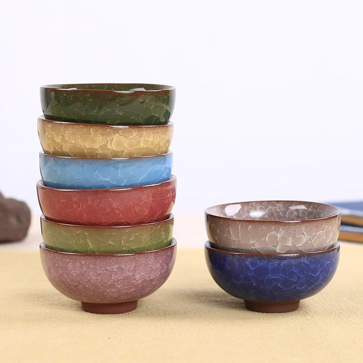 Buddha Stones Cute Koi Fish Ceramic Teacup Kung Fu Tea Cup Bowl 45ml - image 9