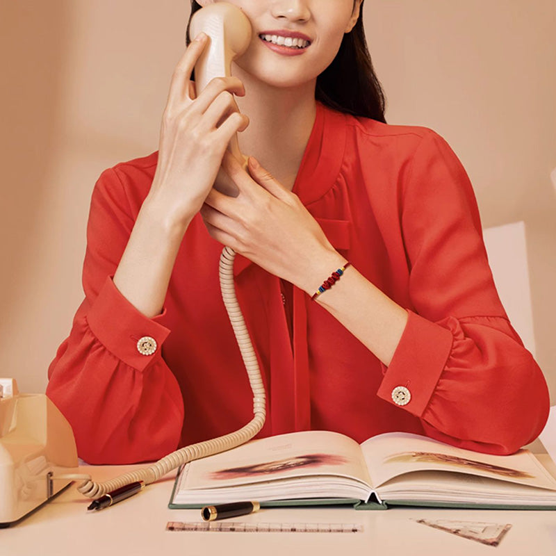 Buddha Stones 925 Sterling Silver Koi Fish Charm Wealth Success Braided Bracelet - image 8