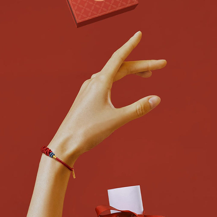 Buddha Stones 925 Sterling Silver Koi Fish Charm Wealth Success Braided Bracelet - image 9