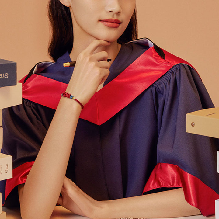 Buddha Stones 925 Sterling Silver Koi Fish Charm Wealth Success Braided Bracelet - image 11