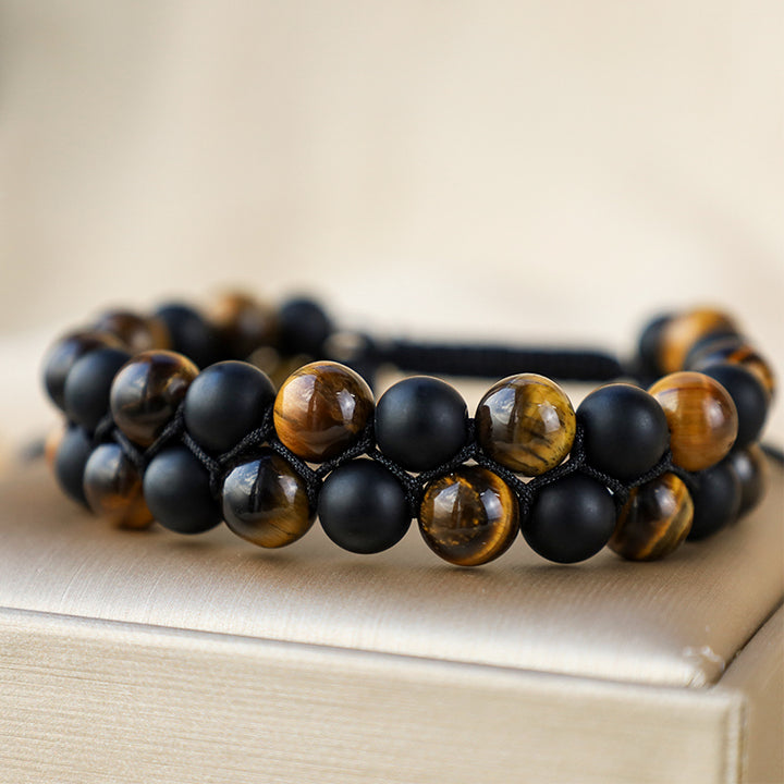 Buddha Stones Protection Tiger's Eye Bracelet - image 3