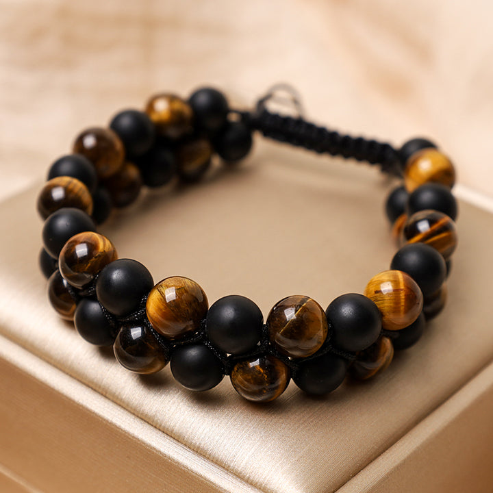 Buddha Stones Protection Tiger's Eye Bracelet - image 4