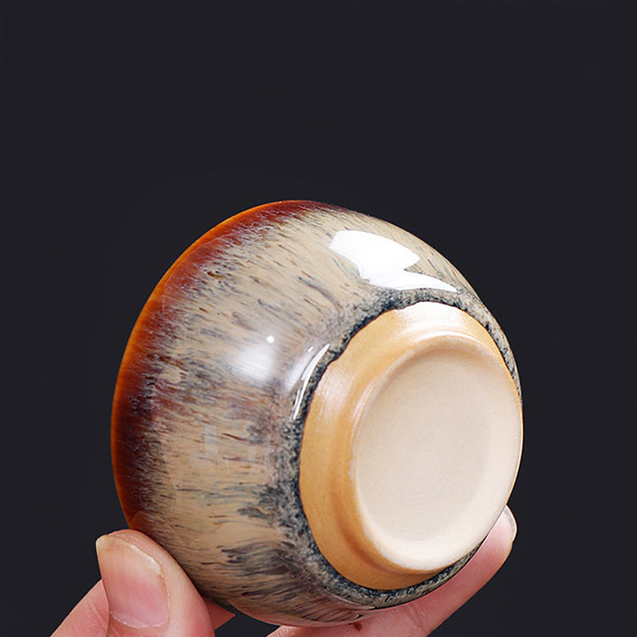 Buddha Stones 12 Chinese Zodiac Pattern Ceramic Teacup Kung Fu Jian Chinese Zhan Tea Cup 73ml - image 4