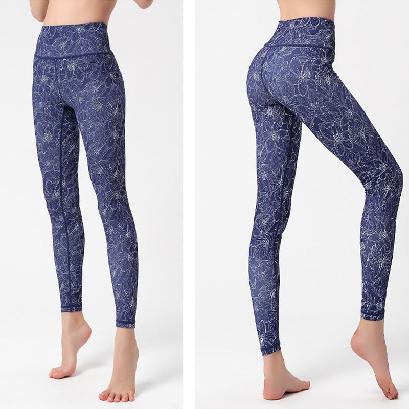 Buddha Stones Flowers Leaves Birds Print Pants Sports Fitness Yoga Leggings Women's Yoga Pants - image 17