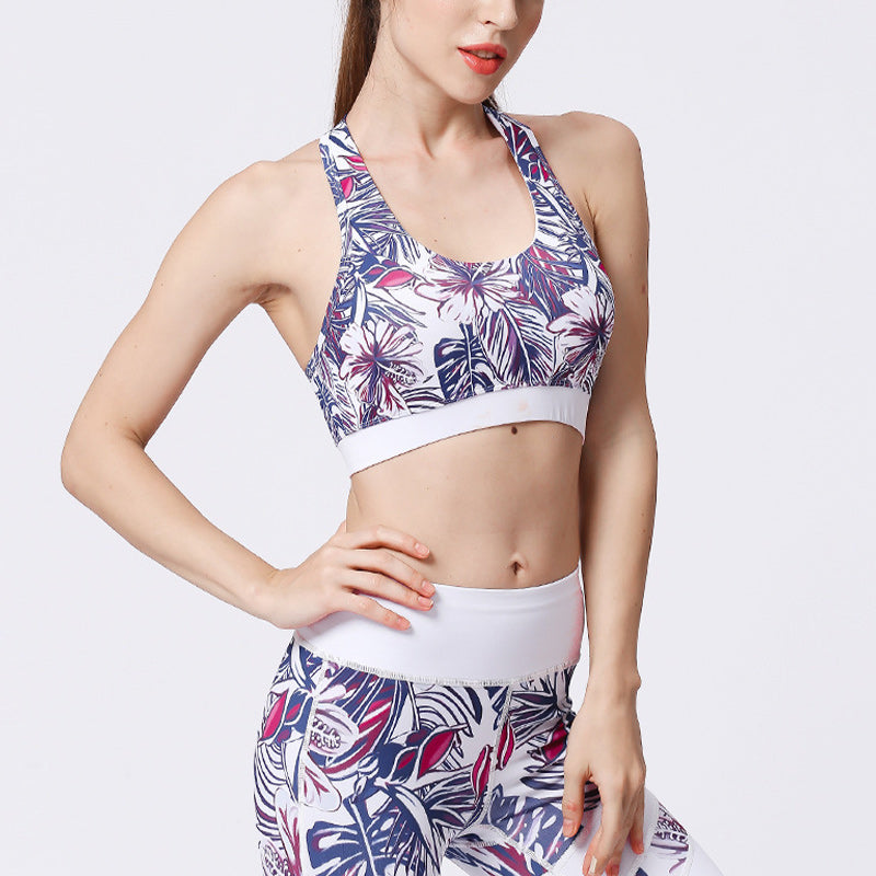 Buddha Stones 2Pcs Sunflower Flowers Leaves Print Top Pants Sports Fitness Yoga Women's Yoga Sets - image 50