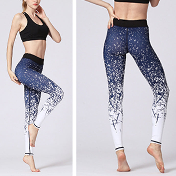 Buddha Stones Lines Weeds Sakura Flowers Black Tree Print Pants Sports Fitness Yoga Leggings Women's Yoga Pants - image 21