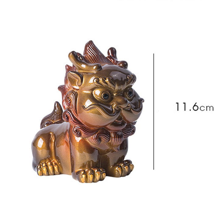 Buddha Stones Color Changing Small PiXiu Resin Tea Pet Wealth Home Figurine Decoration - image 14