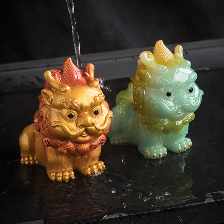 Buddha Stones Color Changing Small PiXiu Resin Tea Pet Wealth Home Figurine Decoration - image 19