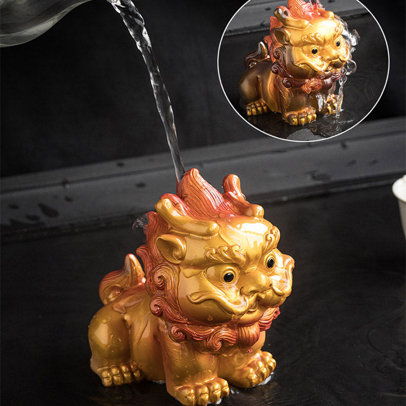 Buddha Stones Color Changing Small PiXiu Resin Tea Pet Wealth Home Figurine Decoration - image 6