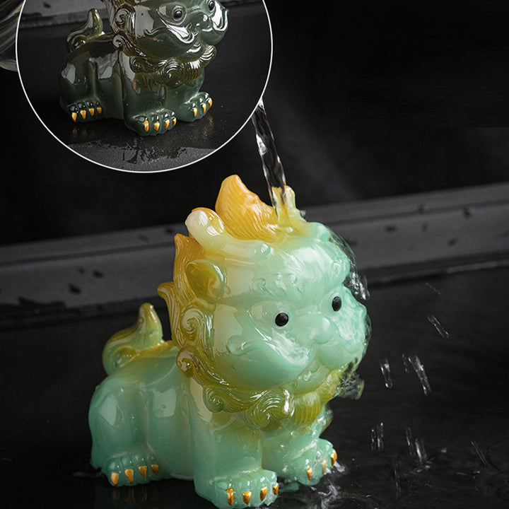 Buddha Stones Color Changing Small PiXiu Resin Tea Pet Wealth Home Figurine Decoration - image 18