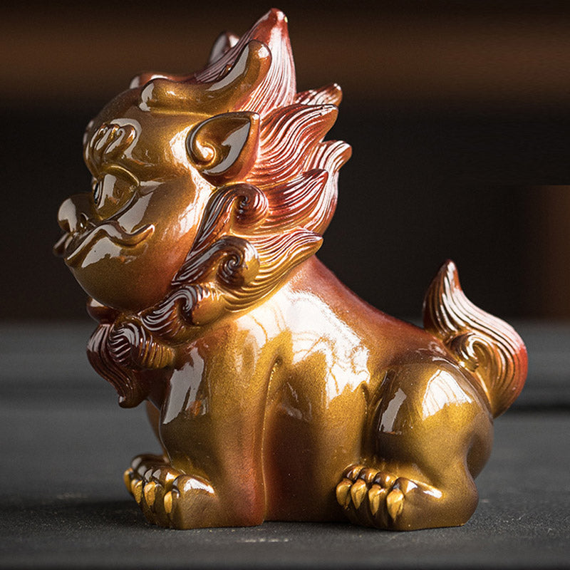 Buddha Stones Color Changing Small PiXiu Resin Tea Pet Wealth Home Figurine Decoration - image 9