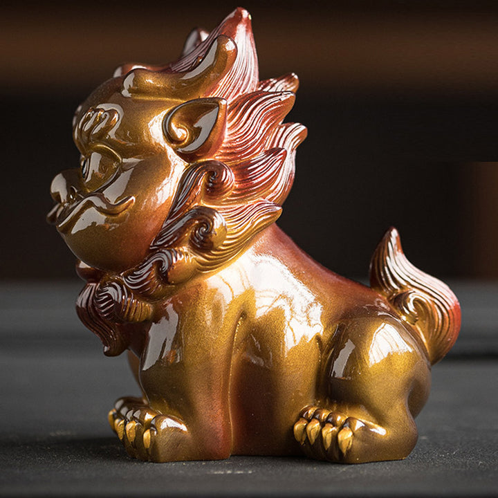 Buddha Stones Color Changing Small PiXiu Resin Tea Pet Wealth Home Figurine Decoration - image 9